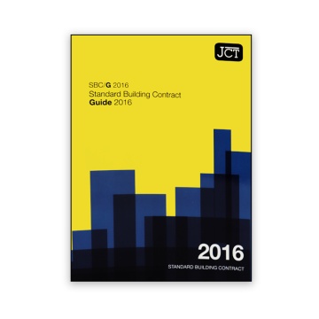 JCT Standard Building Contract Guide 2016 (SBC/G)