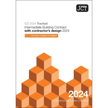 JCT Intermediate Building Contract with contractor’s design 2024 Tracked Change Document